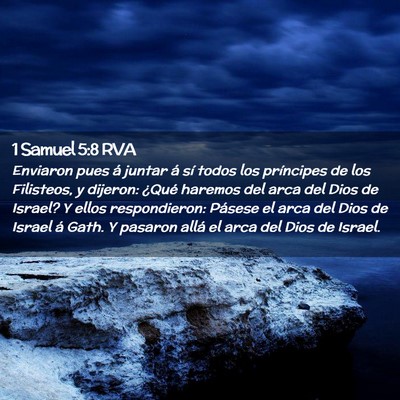 Picture 02 - 1 Samuel 5:8 RVA - Enviaron pues á juntar á sí todos los - Bible Verse Picture
