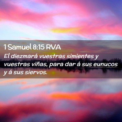 Picture 02 - 1 Samuel 8:15 RVA - El diezmará vuestras simientes y vuestras - Bible Verse Picture