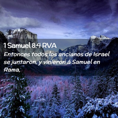 Picture 02 - 1 Samuel 8:4 RVA - Entonces todos los ancianos de Israel se - Bible Verse Picture