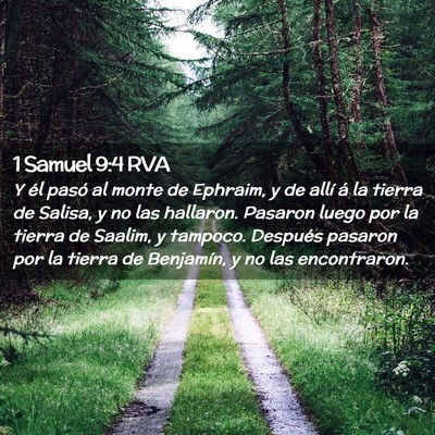 Picture 02 - 1 Samuel 9:4 RVA - Y él pasó al monte de Ephraim, y de allí á la - Bible Verse Picture