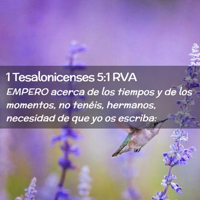 Picture 02 - 1 Tesalonicenses 5:1 RVA - EMPERO acerca de los tiempos y de los momentos, - Bible Verse Picture