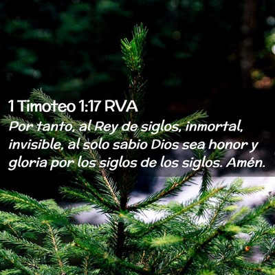 Picture 02 - 1 Timoteo 1:17 RVA - Por tanto, al Rey de siglos, inmortal, invisible, - Bible Verse Picture
