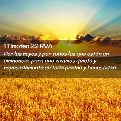 Picture 02 - 1 Timoteo 2:2 RVA - Por los reyes y por todos los que están en - Bible Verse Picture