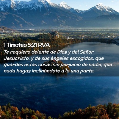 Picture 02 - 1 Timoteo 5:21 RVA - Te requiero delante de Dios y del Señor - Bible Verse Picture
