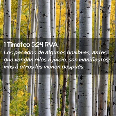 Picture 02 - 1 Timoteo 5:24 RVA - Los pecados de algunos hombres, antes que vengan - Bible Verse Picture