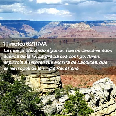 Picture 02 - 1 Timoteo 6:21 RVA - La cual profesando algunos, fueron descaminados - Bible Verse Picture