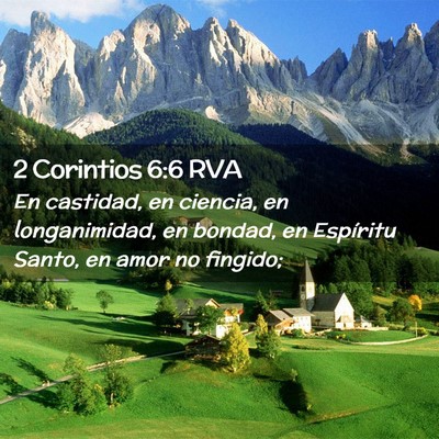 Picture 02 - 2 Corintios 6:6 RVA - En castidad, en ciencia, en longanimidad, en - Bible Verse Picture
