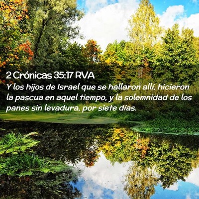 Picture 02 - 2 Crónicas 35:17 RVA - Y los hijos de Israel que se hallaron allí, - Bible Verse Picture