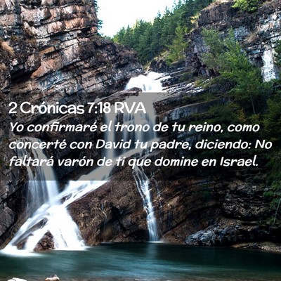 Picture 02 - 2 Crónicas 7:18 RVA - Yo confirmaré el trono de tu reino, como - Bible Verse Picture