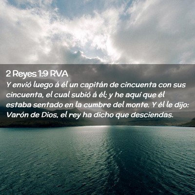 Picture 02 - 2 Reyes 1:9 RVA - Y envió luego á él un capitán de cincuenta - Bible Verse Picture