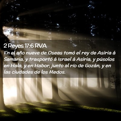 Picture 02 - 2 Reyes 17:6 RVA - En el año nueve de Oseas tomó el rey de Asiria - Bible Verse Picture
