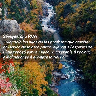 Picture 02 - 2 Reyes 2:15 RVA - Y viéndole los hijos de los profetas que estaban - Bible Verse Picture