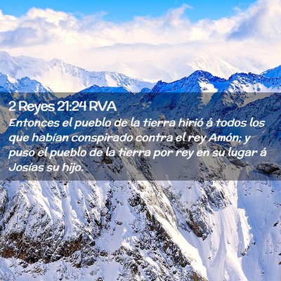 Picture 02 - 2 Reyes 21:24 RVA - Entonces el pueblo de la tierra hirió á todos - Bible Verse Picture