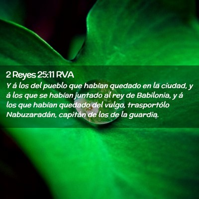Picture 02 - 2 Reyes 25:11 RVA - Y á los del pueblo que habían quedado en la - Bible Verse Picture