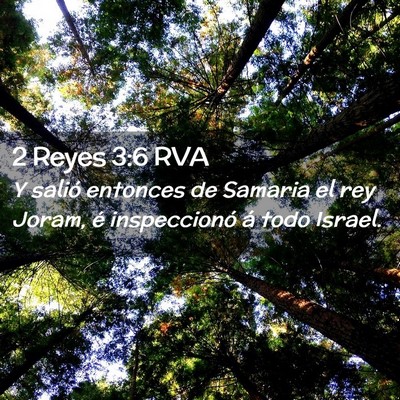 Picture 02 - 2 Reyes 3:6 RVA - Y salió entonces de Samaria el rey Joram, é - Bible Verse Picture