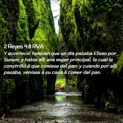 Picture 02 - 2 Reyes 4:8 RVA - Y aconteció también que un día pasaba Eliseo - Bible Verse Picture