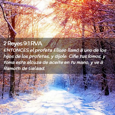 Picture 02 - 2 Reyes 9:1 RVA - ENTONCES el profeta Eliseo llamó á uno de los - Bible Verse Picture