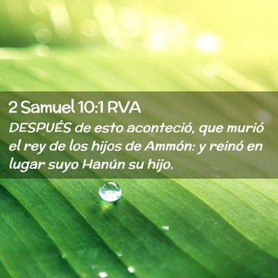 Picture 02 - 2 Samuel 10:1 RVA - DESPUÉS de esto aconteció, que murió el rey de - Bible Verse Picture