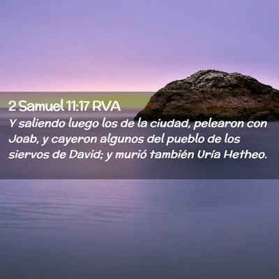 Picture 02 - 2 Samuel 11:17 RVA - Y saliendo luego los de la ciudad, pelearon con - Bible Verse Picture