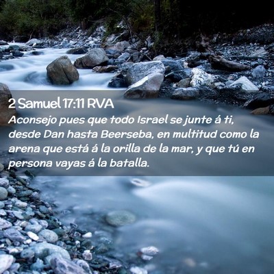 Picture 02 - 2 Samuel 17:11 RVA - Aconsejo pues que todo Israel se junte á ti, - Bible Verse Picture