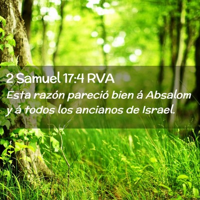 Picture 02 - 2 Samuel 17:4 RVA - Esta razón pareció bien á Absalom y á todos - Bible Verse Picture