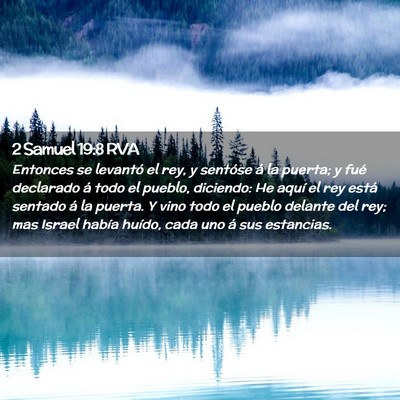 Picture 02 - 2 Samuel 19:8 RVA - Entonces se levantó el rey, y sentóse á la - Bible Verse Picture