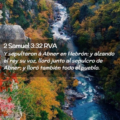 Picture 02 - 2 Samuel 3:32 RVA - Y sepultaron á Abner en Hebrón: y alzando el - Bible Verse Picture