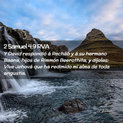 Picture 02 - 2 Samuel 4:9 RVA - Y David respondió á Rechâb y á su hermano - Bible Verse Picture