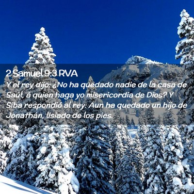 Picture 02 - 2 Samuel 9:3 RVA - Y el rey dijo: ¿No ha quedado nadie de la casa - Bible Verse Picture