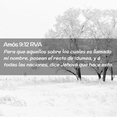 Picture 02 - Amós 9:12 RVA - Para que aquellos sobre los cuales es llamado mi - Bible Verse Picture