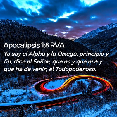 Picture 02 - Apocalipsis 1:8 RVA - Yo soy el Alpha y la Omega, principio y fin, dice - Bible Verse Picture