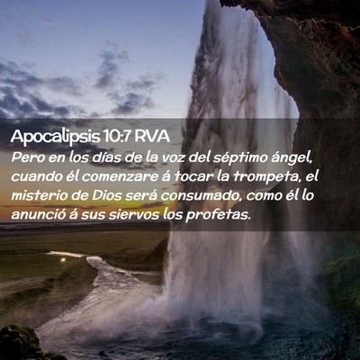 Picture 02 - Apocalipsis 10:7 RVA - Pero en los días de la voz del séptimo ángel, - Bible Verse Picture