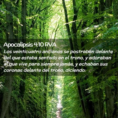 Picture 02 - Apocalipsis 4:10 RVA - Los veinticuatro ancianos se postraban delante - Bible Verse Picture