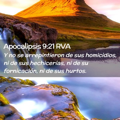 Picture 02 - Apocalipsis 9:21 RVA - Y no se arrepintieron de sus homicidios, ni de - Bible Verse Picture