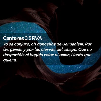 Picture 02 - Cantares 3:5 RVA - Yo os conjuro, oh doncellas de Jerusalem, Por las - Bible Verse Picture