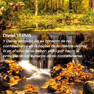 Picture 02 - Daniel 1:8 RVA - Y Daniel propuso en su corazón de no - Bible Verse Picture