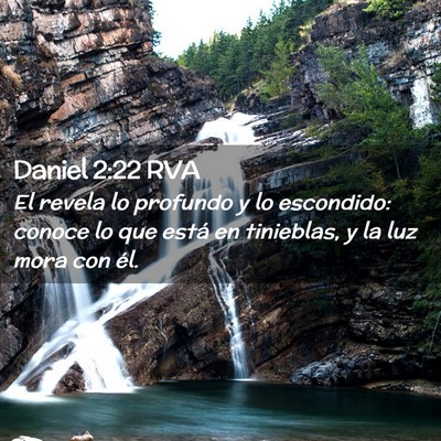 Picture 02 - Daniel 2:22 RVA - El revela lo profundo y lo escondido: conoce lo - Bible Verse Picture