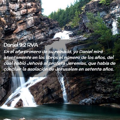 Picture 02 - Daniel 9:2 RVA - En el año primero de su reinado, yo Daniel miré - Bible Verse Picture