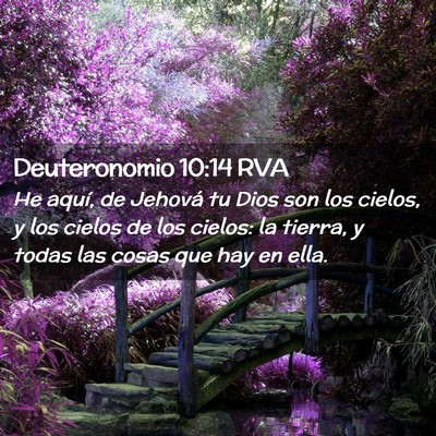 Picture 02 - Deuteronomio 10:14 RVA - He aquí, de Jehová tu Dios son los cielos, y - Bible Verse Picture