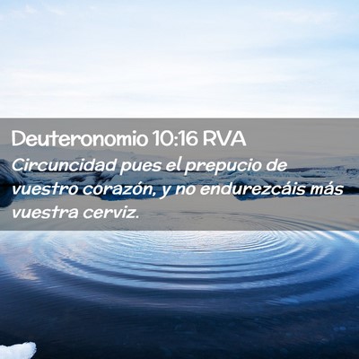 Picture 02 - Deuteronomio 10:16 RVA - Circuncidad pues el prepucio de vuestro corazón, - Bible Verse Picture
