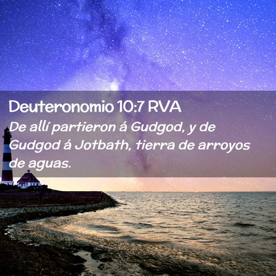 Picture 02 - Deuteronomio 10:7 RVA - De allí partieron á Gudgod, y de Gudgod á - Bible Verse Picture