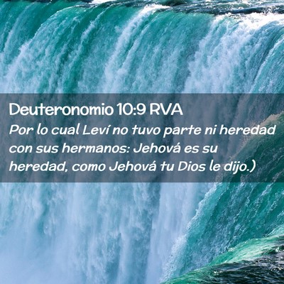 Picture 02 - Deuteronomio 10:9 RVA - Por lo cual Leví no tuvo parte ni heredad con - Bible Verse Picture