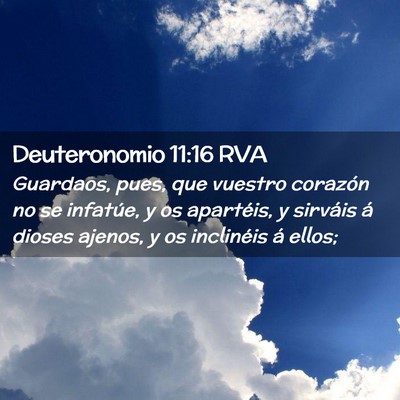 Picture 02 - Deuteronomio 11:16 RVA - Guardaos, pues, que vuestro corazón no se - Bible Verse Picture