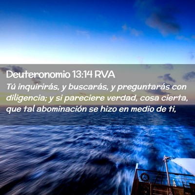 Picture 02 - Deuteronomio 13:14 RVA - Tú inquirirás, y buscarás, y preguntarás con - Bible Verse Picture