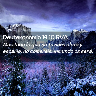 Picture 02 - Deuteronomio 14:10 RVA - Mas todo lo que no tuviere aleta y escama, no - Bible Verse Picture