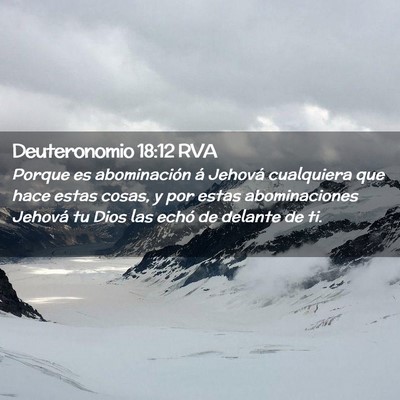 Picture 02 - Deuteronomio 18:12 RVA - Porque es abominación á Jehová cualquiera que - Bible Verse Picture