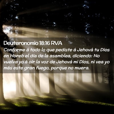 Picture 02 - Deuteronomio 18:16 RVA - Conforme á todo lo que pediste á Jehová tu - Bible Verse Picture