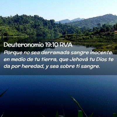 Picture 02 - Deuteronomio 19:10 RVA - Porque no sea derramada sangre inocente en medio - Bible Verse Picture