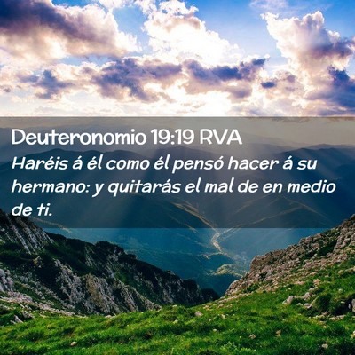 Picture 02 - Deuteronomio 19:19 RVA - Haréis á él como él pensó hacer á su - Bible Verse Picture