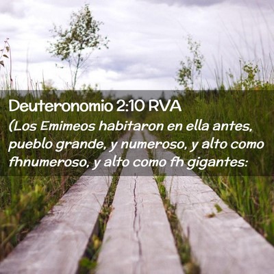 Picture 02 - Deuteronomio 2:10 RVA - (Los Emimeos habitaron en ella antes, pueblo - Bible Verse Picture
